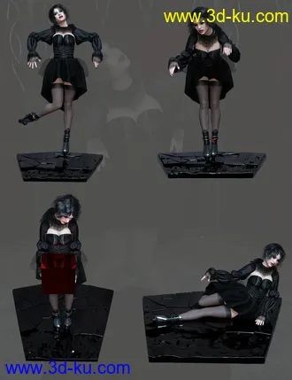3D打印模型Marionette Poses for Genesis 8 Female的图片