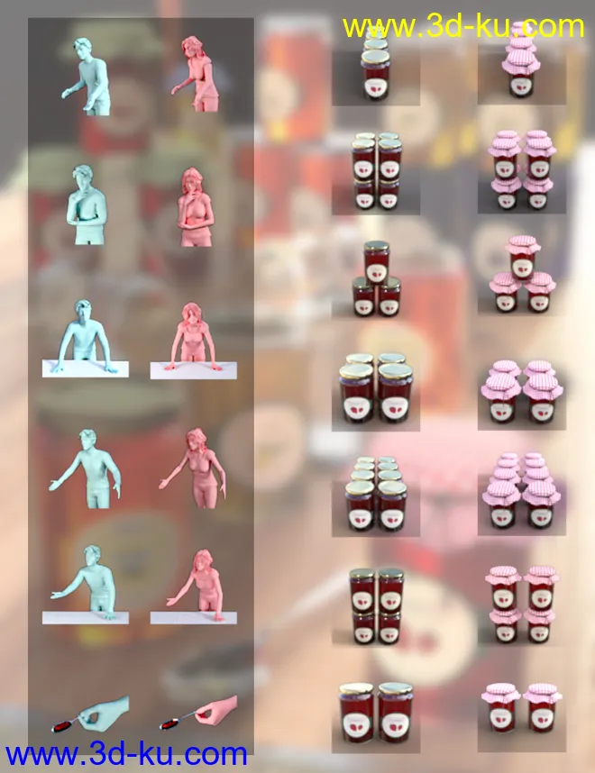 Market Stall and Props模型的图片8