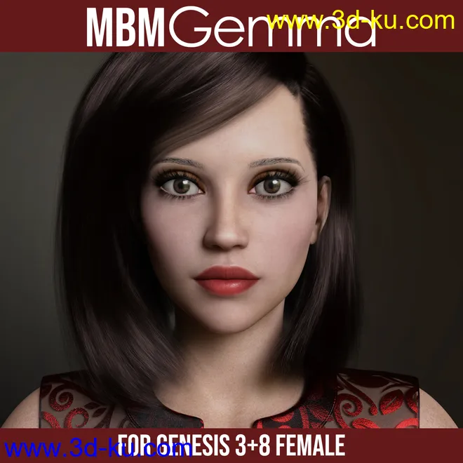 MbM Gemma for Genesis 3 and 8 Female模型的图片1