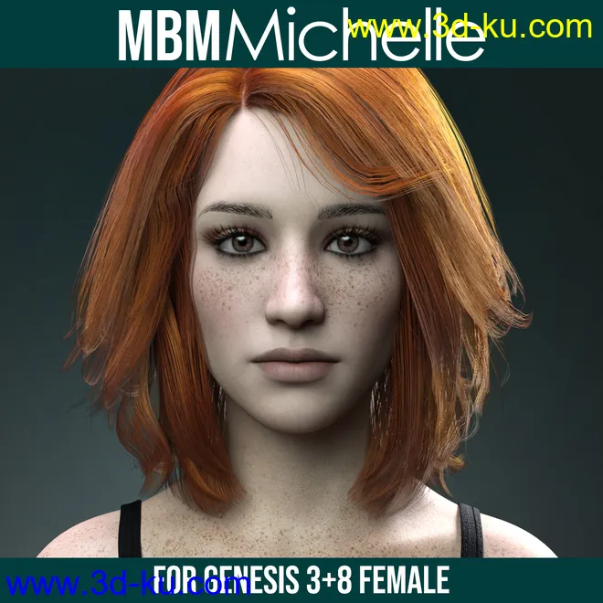 MbM Michelle for Genesis 3 and 8 Female模型的图片1