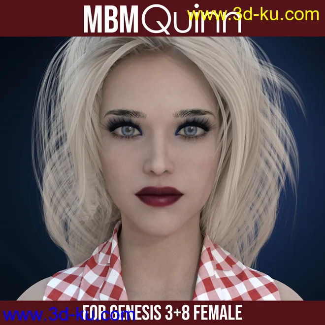 MbM Quinn for Genesis 3 and 8 Female模型的图片1