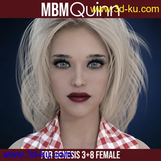 3D打印模型MbM Quinn for Genesis 3 and 8 Female的图片