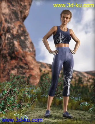 3D打印模型MDCH Climbing and Athletic Outfit for Genesis 3 and 8 Female(s)的图片
