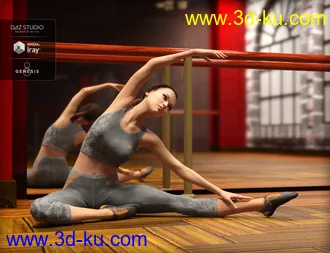 3D打印模型MDCH Climbing and Athletic Outfit for Genesis 3 and 8 Female(s)的图片