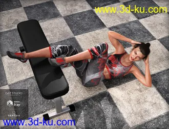 3D打印模型MDCH Climbing and Athletic Outfit for Genesis 3 and 8 Female(s)的图片