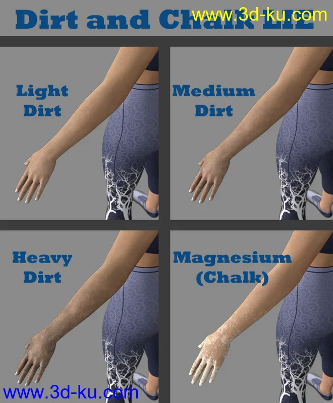 MDCH Climbing and Athletic Outfit for Genesis 3 and 8 Female(s)模型的图片8