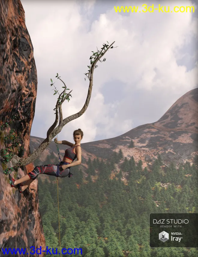MDCH Granite Climbing Rock模型的图片3
