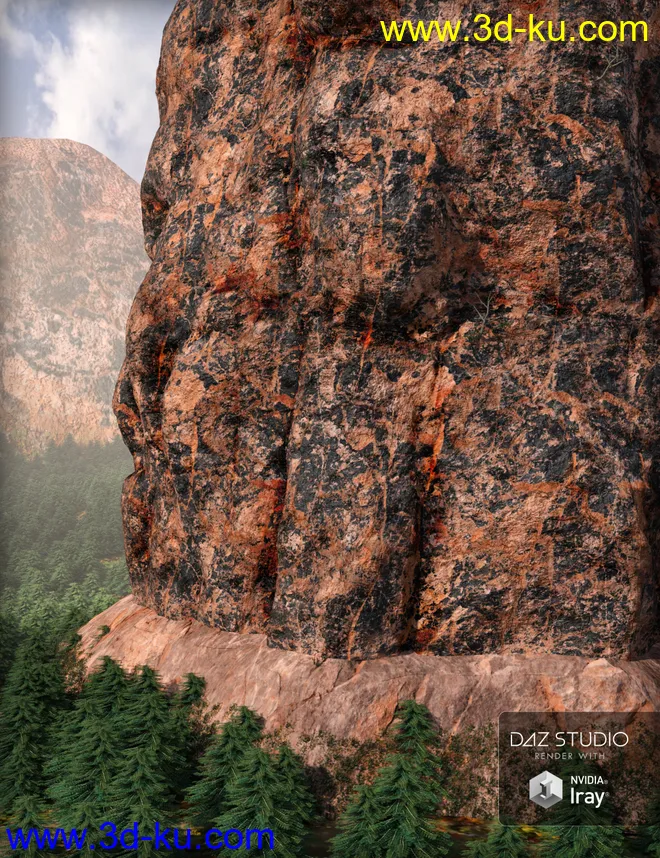 MDCH Granite Climbing Rock模型的图片4