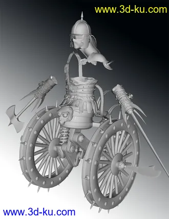 3D打印模型Medieval Cyborg Chariot for Genesis 8 Male的图片