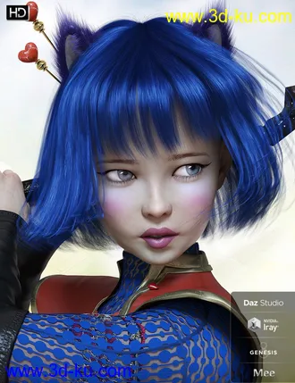 3D打印模型Mee HD for Genesis 8 Female的图片