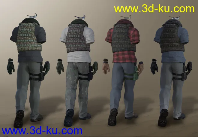 Mercenary Outfit Textures模型的图片1