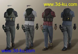 3D打印模型Mercenary Outfit Textures的图片