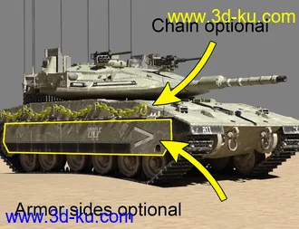 3D打印模型Merkava Tank的图片