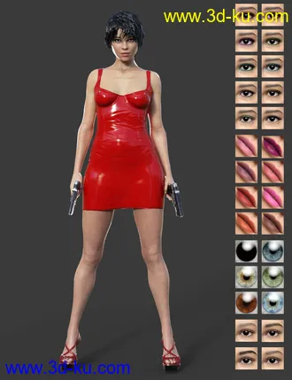 3D打印模型Miah HD for Genesis 8 Female的图片