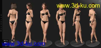 3D打印模型Michelle HD for Genesis 8 Female的图片