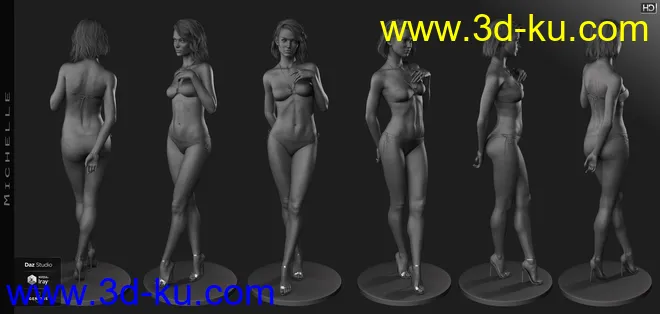 Michelle HD for Genesis 8 Female模型的图片3