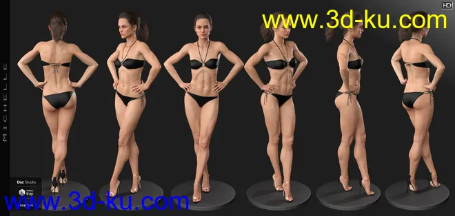 Michelle HD for Genesis 8 Female模型的图片4