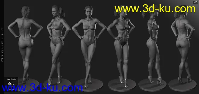 Michelle HD for Genesis 8 Female模型的图片5