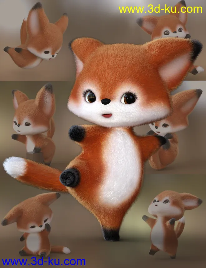 Mighty Scamp Poses for Scamp the Fox模型的图片1