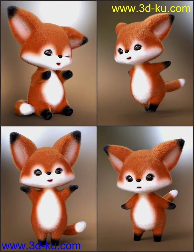 Mighty Scamp Poses for Scamp the Fox模型的图片2