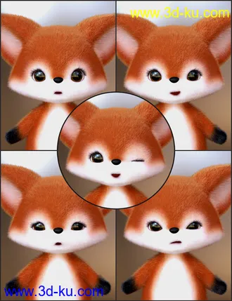 3D打印模型Mighty Scamp Poses for Scamp the Fox的图片