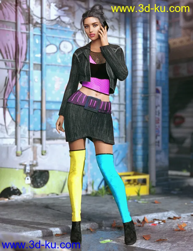 Millennia Outfit for Genesis 8 Female(s)模型的图片1