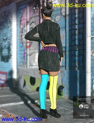 3D打印模型Millennia Outfit for Genesis 8 Female(s)的图片