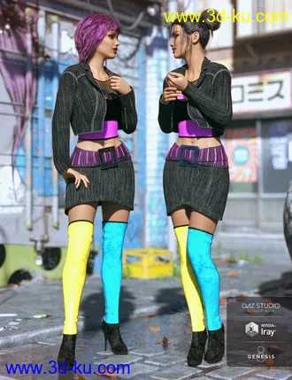 3D打印模型Millennia Outfit for Genesis 8 Female(s)的图片