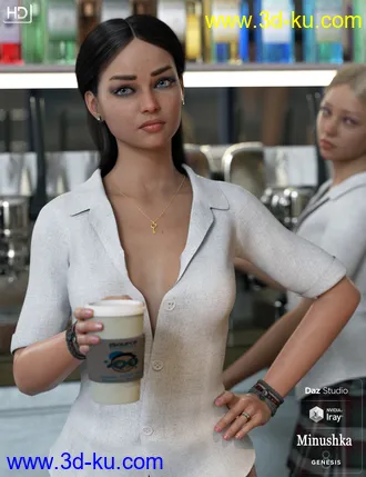 3D打印模型Minushka HD For Genesis 8 Female的图片