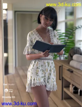 3D打印模型Minushka HD For Genesis 8 Female的图片