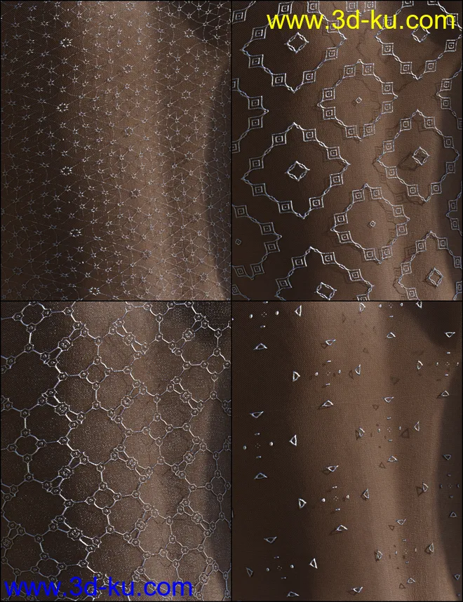 MMX Metallic Lace Shaders for Iray模型的图片7