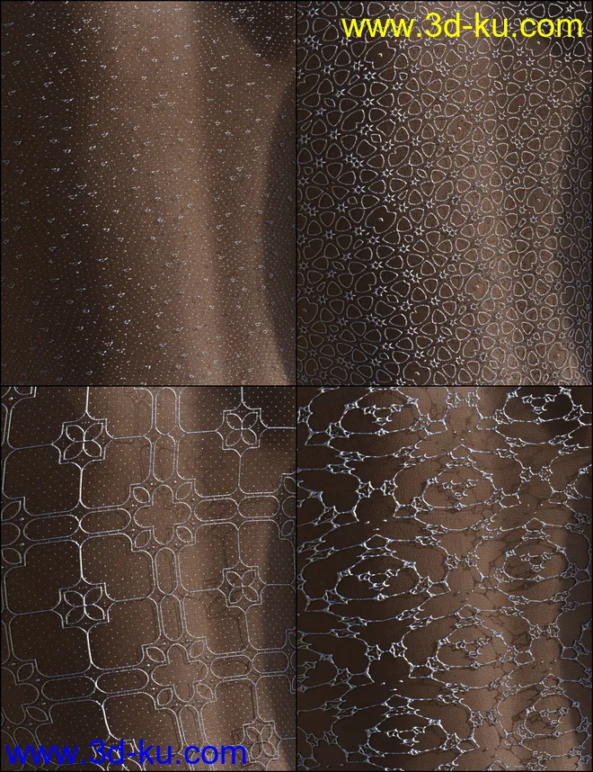 MMX Metallic Lace Shaders for Iray模型的图片9