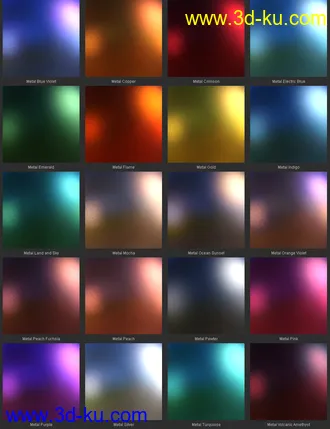 3D打印模型MMX Metallic Lace Shaders for Iray的图片