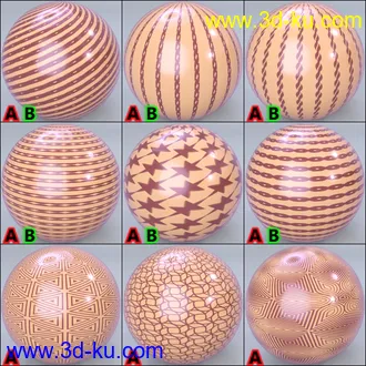 3D打印模型MMX Metallic Plastic Patterns for Iray的图片