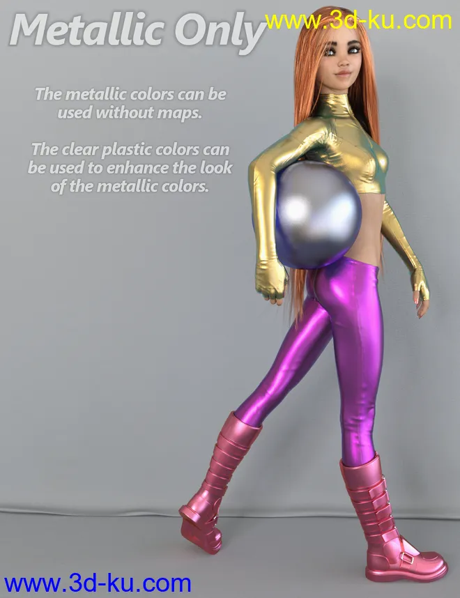 MMX Metallic Plastic Patterns for Iray模型的图片12