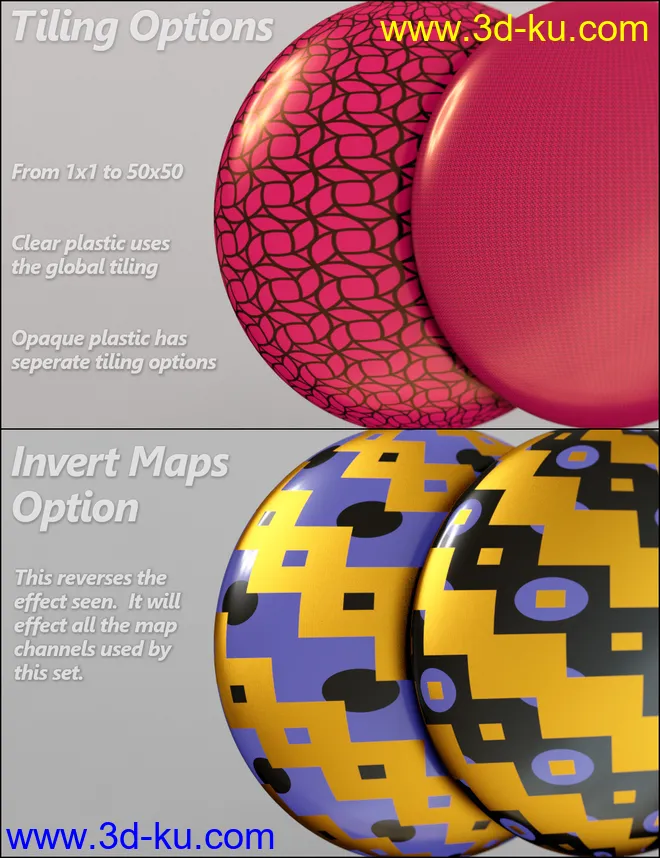 MMX Metallic Plastic Patterns for Iray模型的图片13