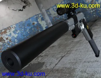 3D打印模型MMX-45ACP Pistol with Accessories的图片