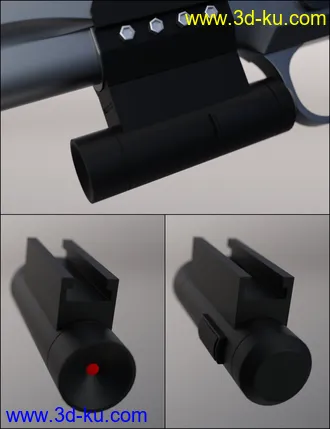 MMX-45ACP Pistol with Accessories模型的图片12