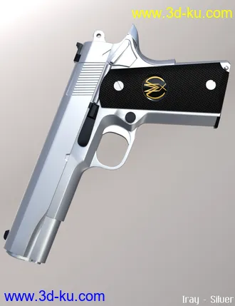 3D打印模型MMX-45ACP Pistol with Accessories的图片