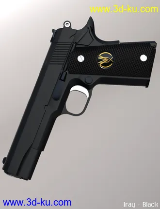 3D打印模型MMX-45ACP Pistol with Accessories的图片