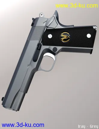 3D打印模型MMX-45ACP Pistol with Accessories的图片