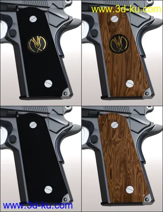 3D打印模型MMX-45ACP Pistol with Accessories的图片