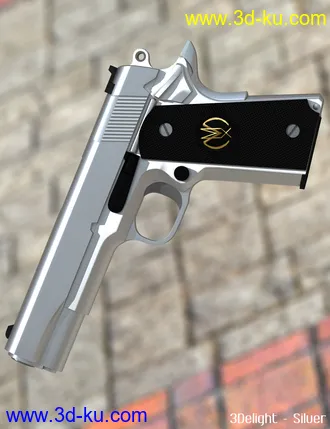 3D打印模型MMX-45ACP Pistol with Accessories的图片