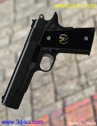 3D打印模型MMX-45ACP Pistol with Accessories的图片