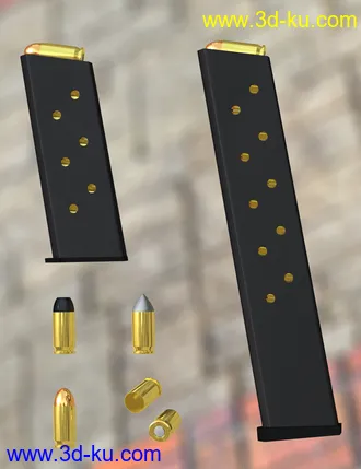 MMX-45ACP Pistol with Accessories模型的图片24