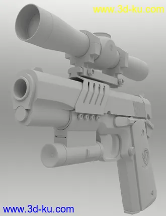 MMX-45ACP Pistol with Accessories模型的图片28