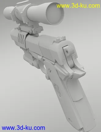 MMX-45ACP Pistol with Accessories模型的图片29