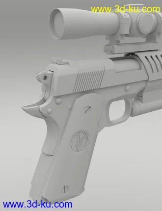 3D打印模型MMX-45ACP Pistol with Accessories的图片