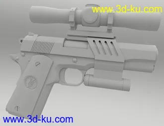 MMX-45ACP Pistol with Accessories模型的图片31