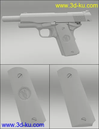 MMX-45ACP Pistol with Accessories模型的图片36